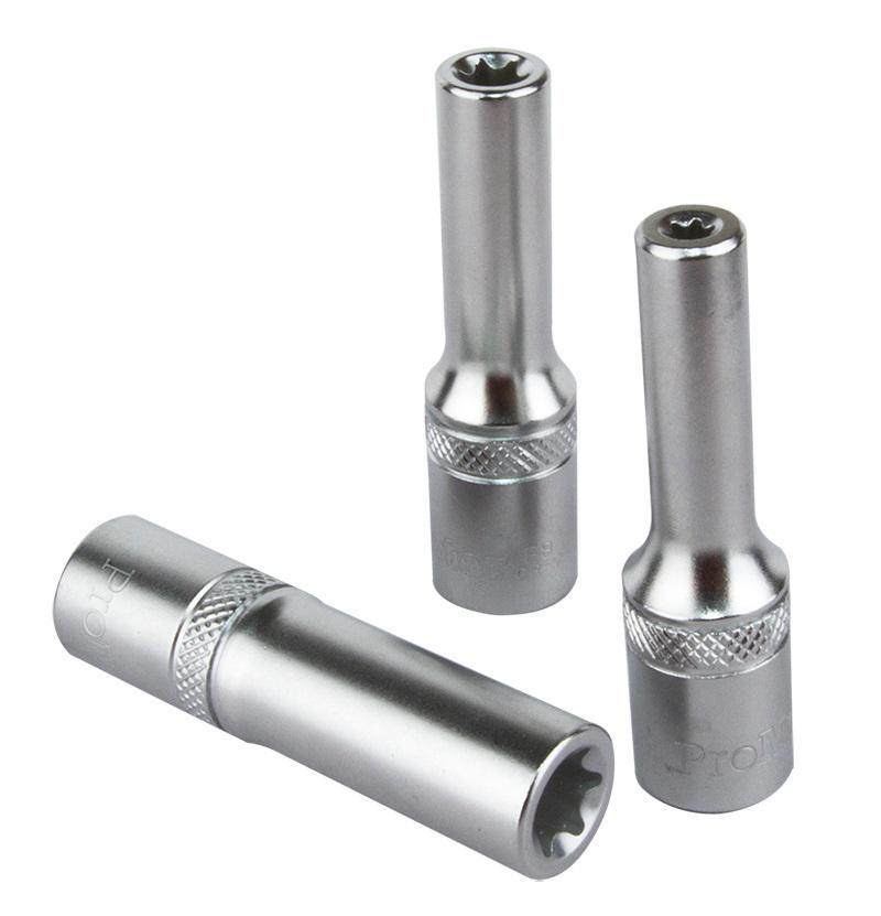 Torxhylsa 3/8" E20 mm Lång