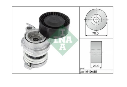 Alternativ bild 0 för Remsträckare, flerspårsrem INA
