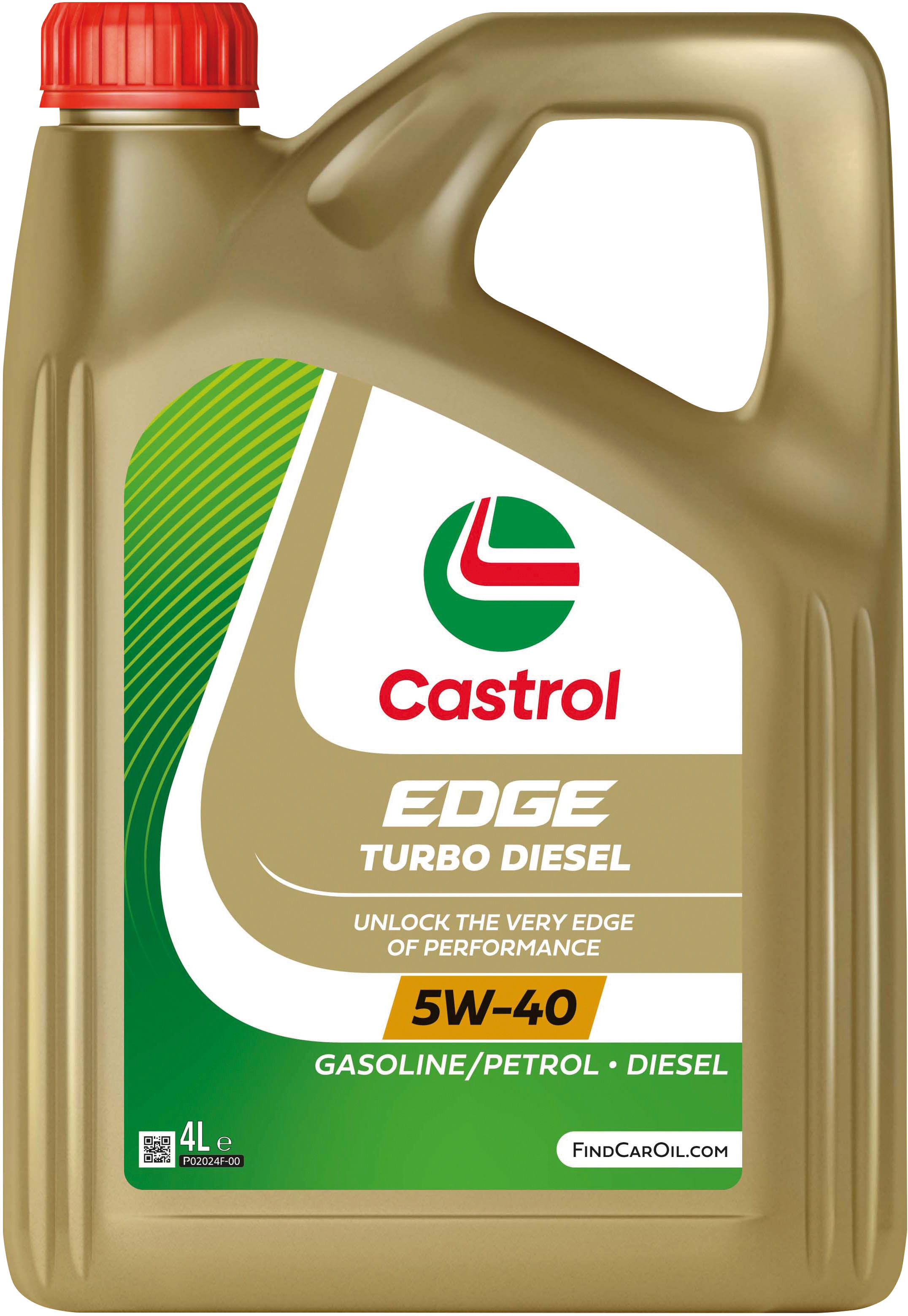 Castrol Edge Titanium Turbo Diesel 5W-40 Motorolja Dunk 4 l