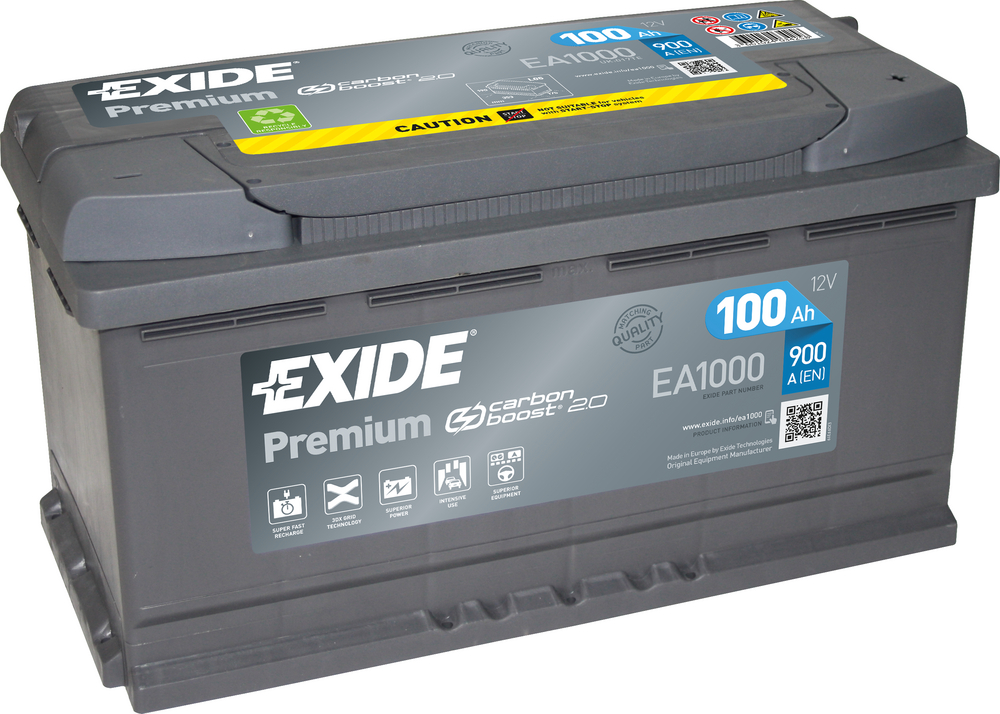 Exide Premium EA1000 100 Ah