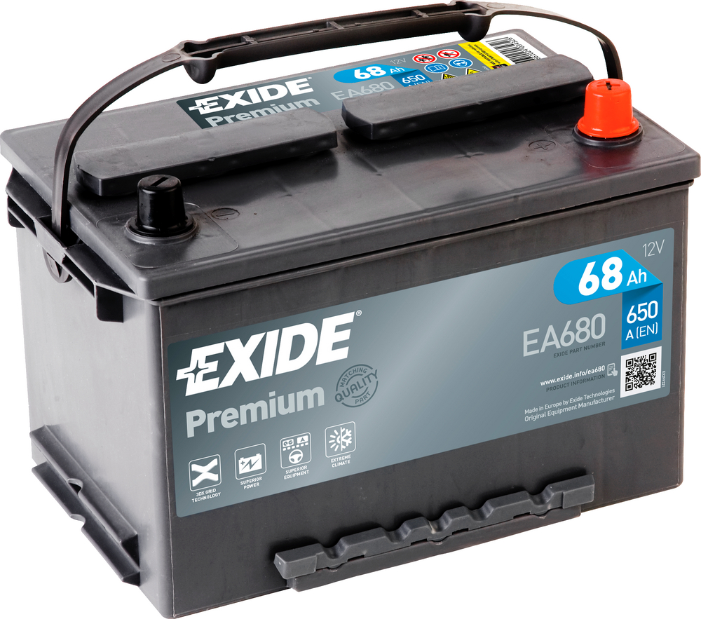 Exide Premium EA680 68 Ah