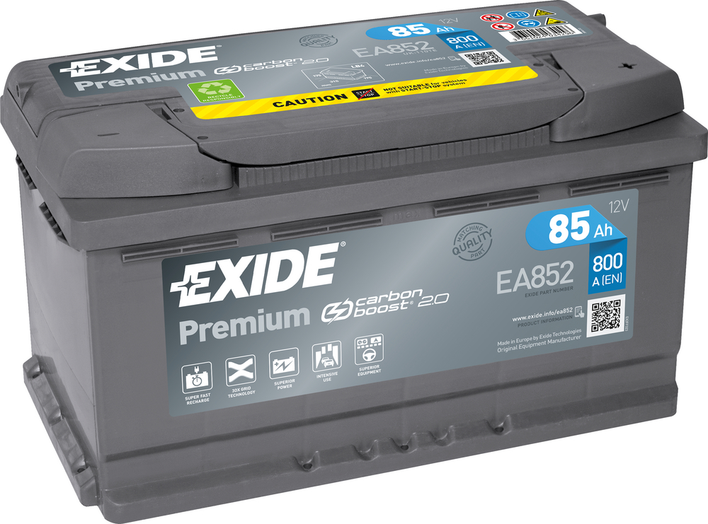 Exide Premium EA852 85 Ah