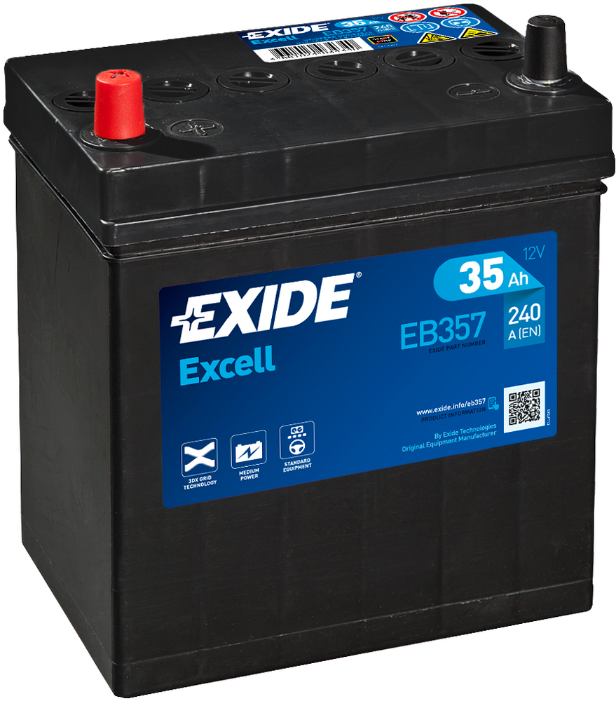 Exide Excell EB357 35 Ah