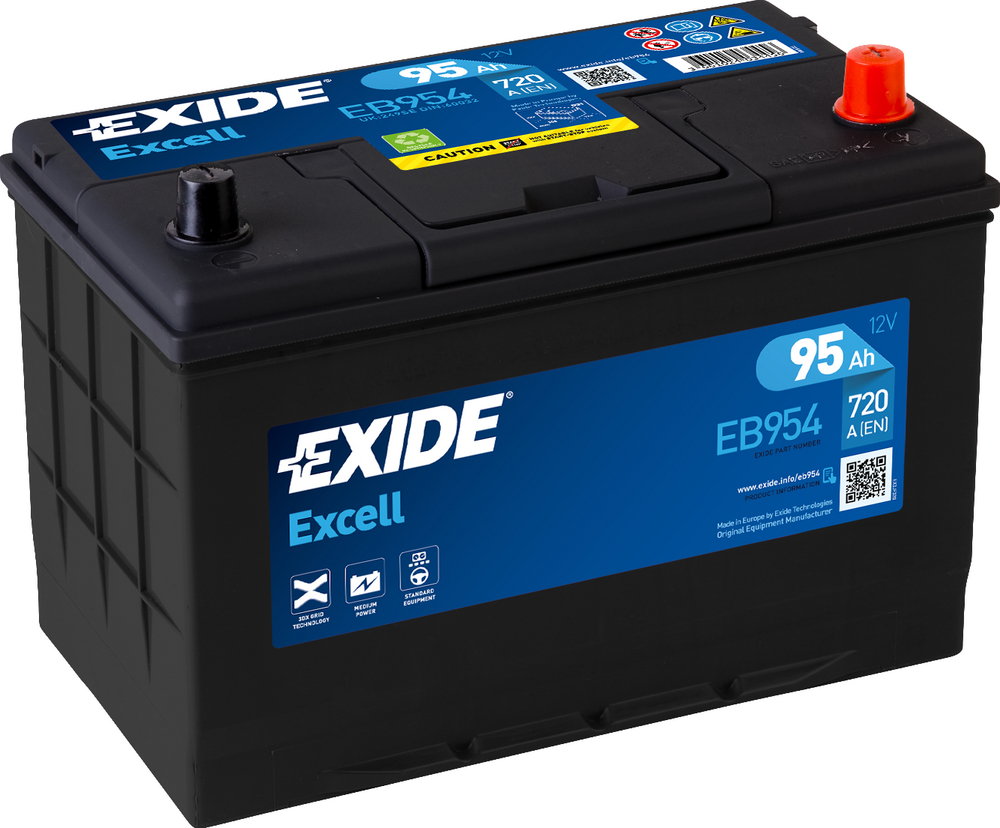 Exide Excell EB954 95 Ah