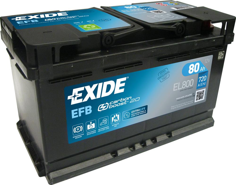 Exide Start-Stop EFB EL800 80 Ah