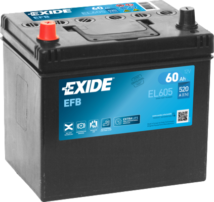 Exide Start-Stop EFB EL605 60 Ah