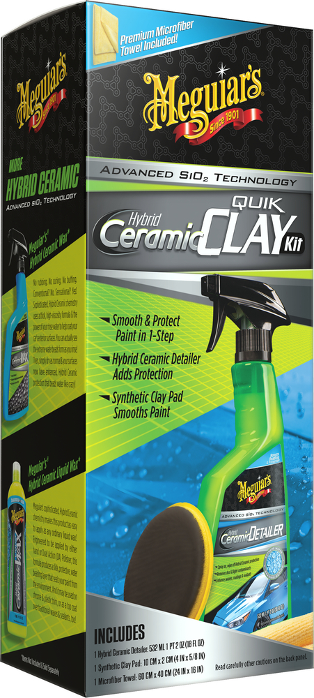 Meguiars Hybrid Ceramic Clay kit - Rengöringslera svamp komplett sats