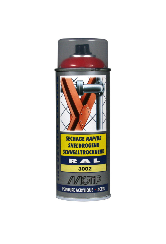Motip High Gloss RAL 3002 - Sprayfärg Carmine Röd 400 ml