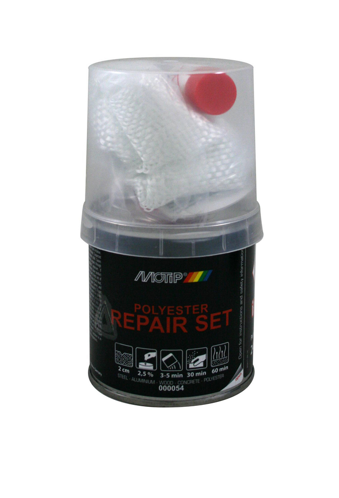 MOTIP Polyester Repair Set - Polyesterspackel 250 g