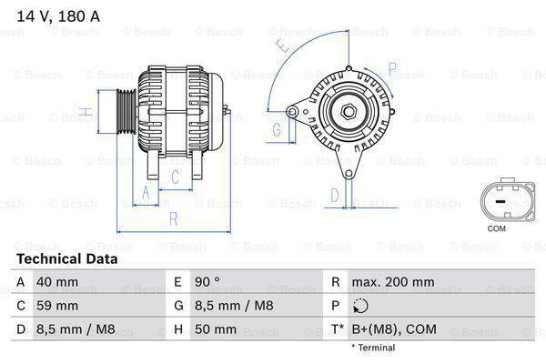 Alternativ bild 0 för Generator Bosch
