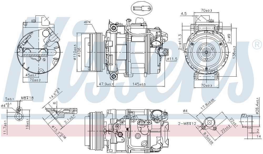 Alternativ bild 0 för Kompressor Nissens