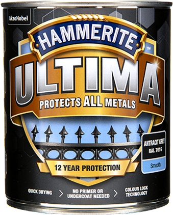 Hammerite Hammarlack - Ultima Antracit 750 ml - Rostskyddsfärg / Metal