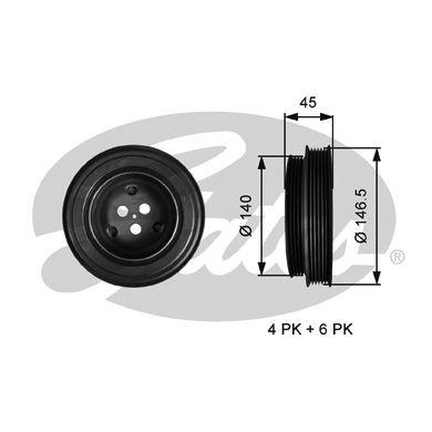 Alternativ bild 0 för Vevaxelremskiva