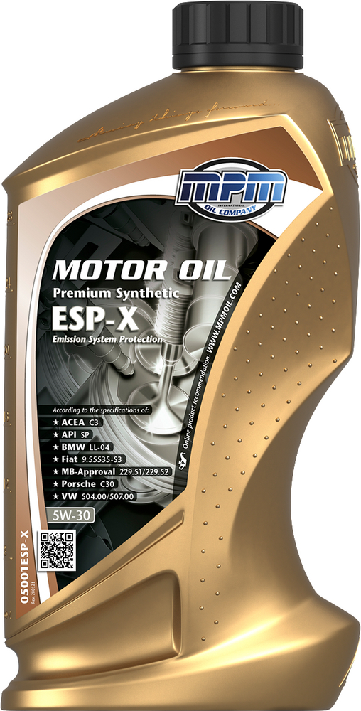 MPM Premium Synthetic ESP-X 5W-30 Motorolja 1 l