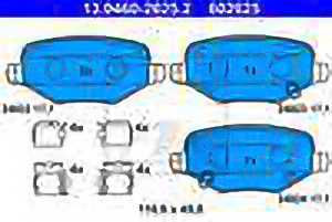 Alternativ bild 0 för Bromsbelägg