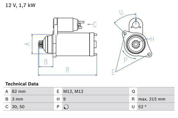 Alternativ bild 0 för Startmotor Bosch
