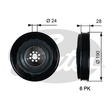 Alternativ bild 0 för Vevaxelremskival