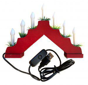 Adventsljusstake LED USB