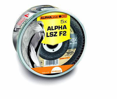 Lamellslipskiva LSZ F2 Box 125x22,23mm (P40) 5/Pack Rhodius