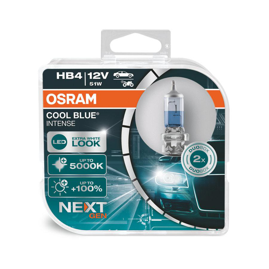 Alternativ bild 0 för Osram Cool Blue Intense (Next Gen) - Glödlampa HB4 51W 12 V 2-pack