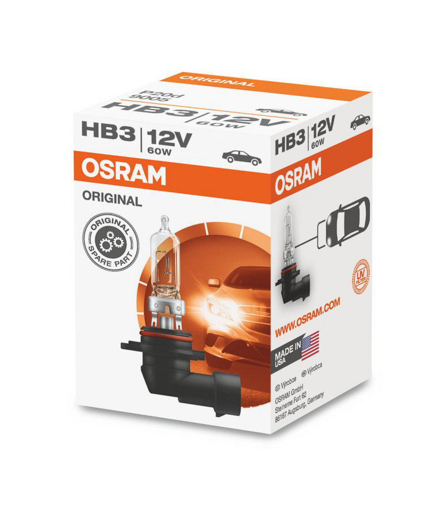 Alternativ bild 0 för Osram Original - Glödlampa HB3 60W 12 V 1-pack