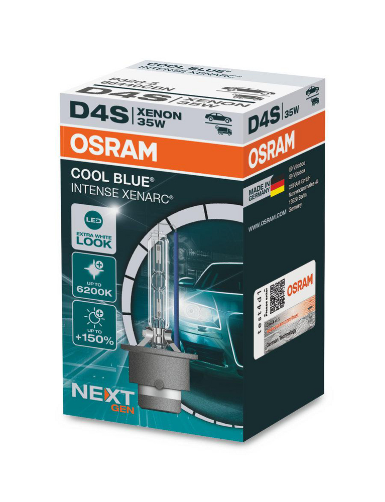 Alternativ bild 0 för Osram Xenarc Cool Blue Intense (Next Gen) - Xenonlampa D4S 35W 42 V 1-