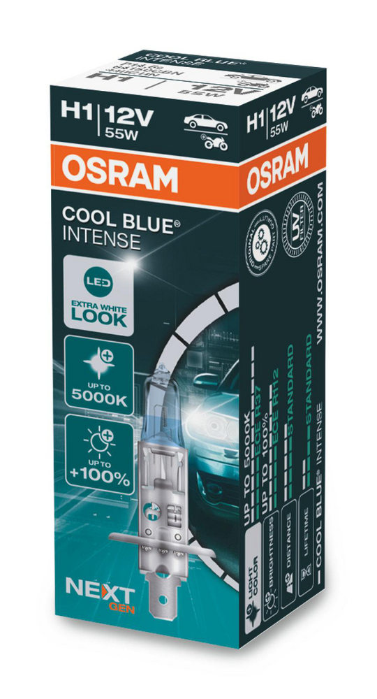 Osram Cool Blue Intense (Next Gen) - Glödlampa H1 55W 12 V 1-pack