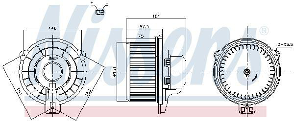 Alternativ bild 0 för Kupéfläktsmotor