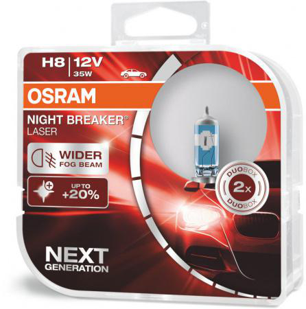 Alternativ bild 0 för Osram Night Breaker Laser - Glödlampa H8 35W 12 V 2-pack