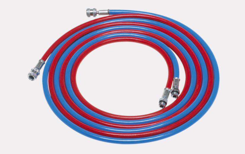 Serviceslang 8 M R134A,Högtryck Röd M14X1,5 - 1/2" ACME Waeco