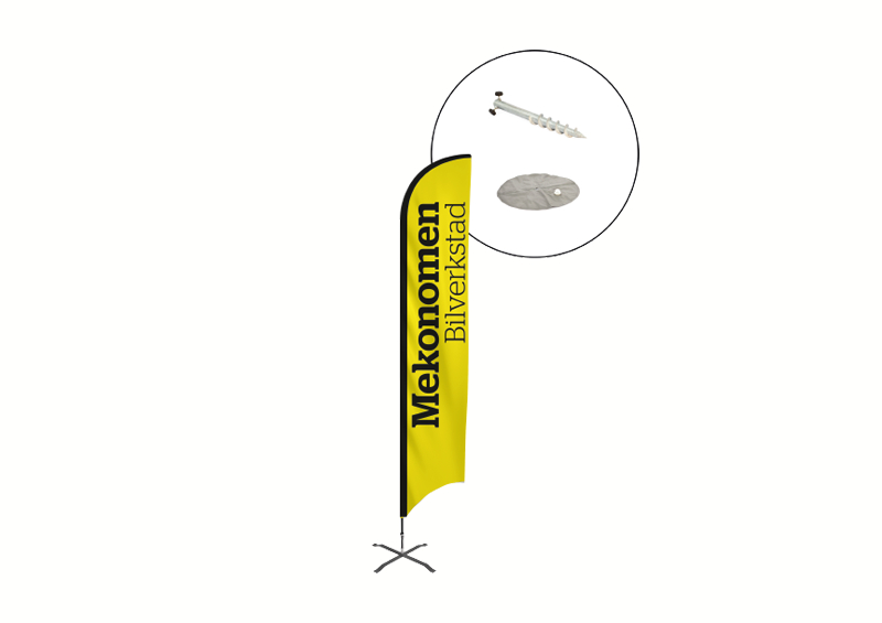 Lös beachflagga MBVSE Mekonomen