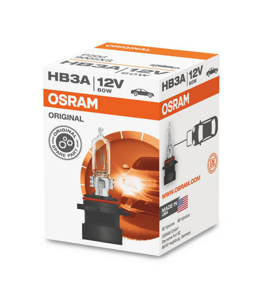Osram Original - Glödlampa HB3A 60W 12 V 1-pack