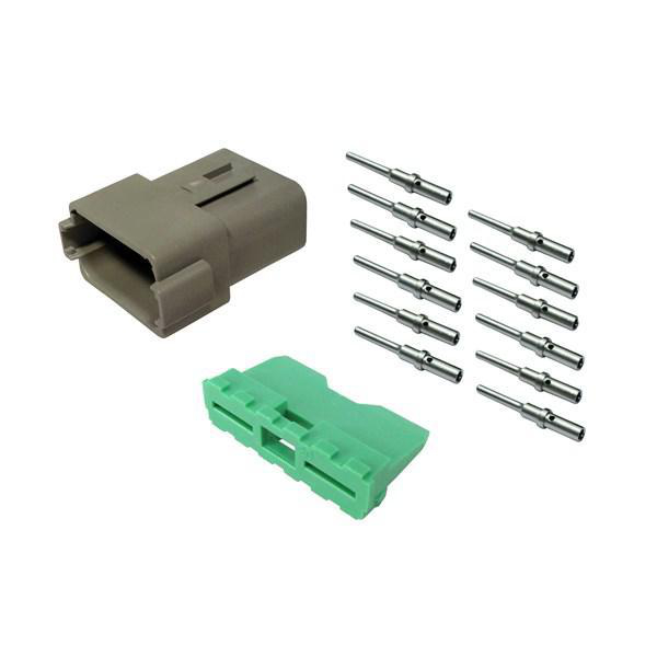 Deutschkontakt, Komplett, 0.5-1.5mm², Grå 12pol Nelco