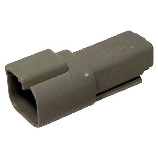 Kontakthus Deutsch, Receptacle, Grå 2pol Nelco