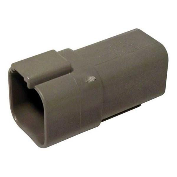 Kontakthus Deutsch, Receptacle, Grå 6pol Nelco