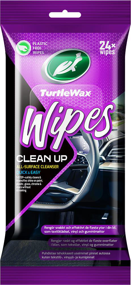 Turtle Wax Clean-up Flatpack - Wipes 24 st