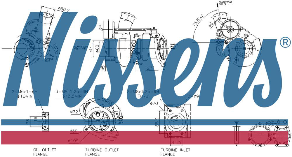 Alternativ bild 0 för Turboaggregat Nissens