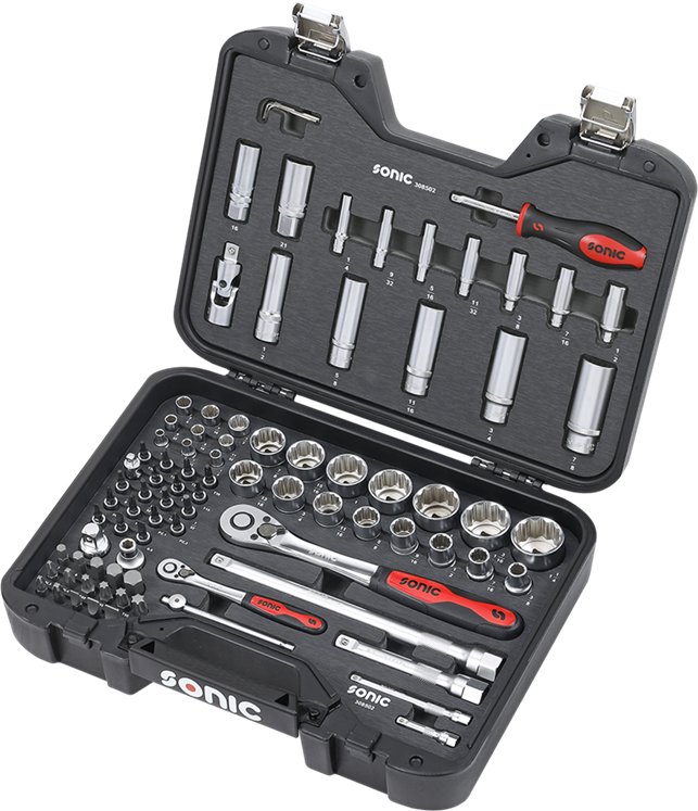 Hylssats 1/4" & 1/2" 85-Delar BMCS (SAE) Sonic
