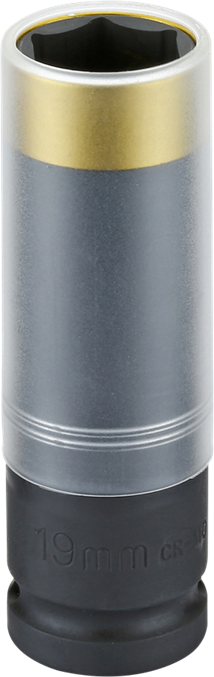 Hjulmutterhylsa 1/2" 6-kant 19 mm