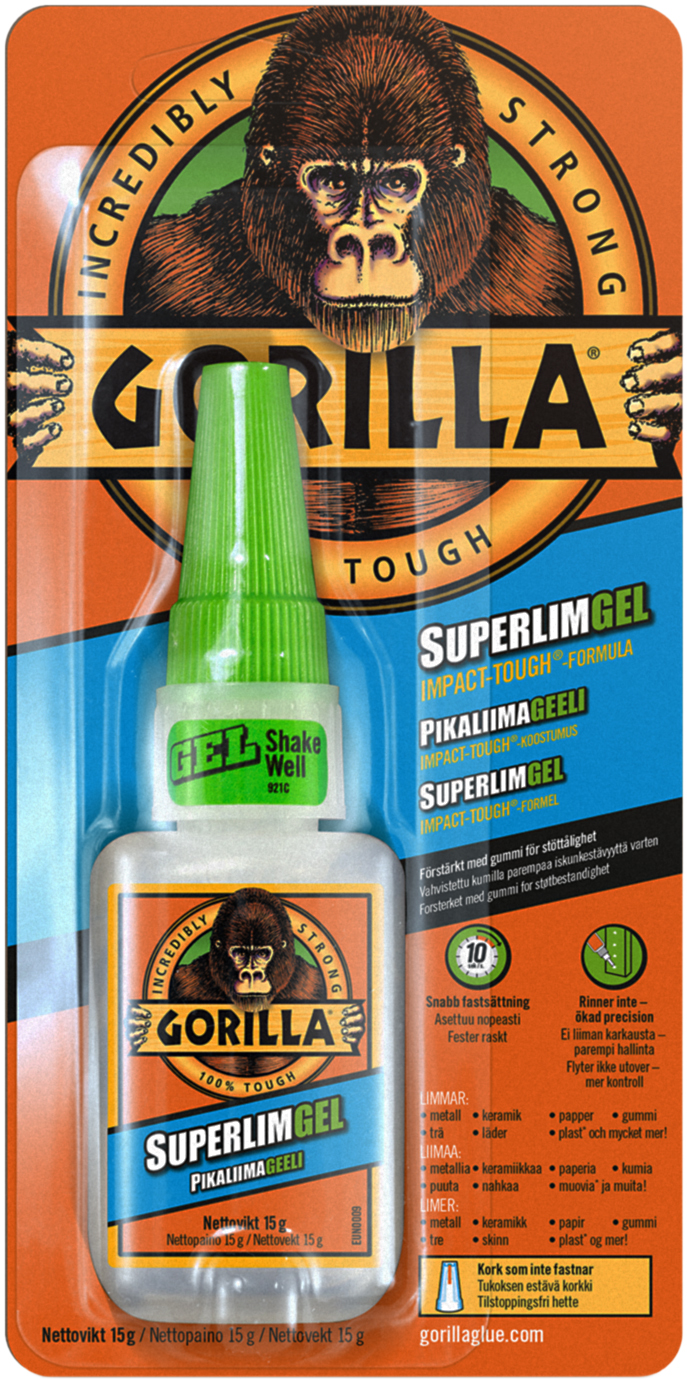 Gorilla Glue Superlim Gel - Snabblim 15 ml