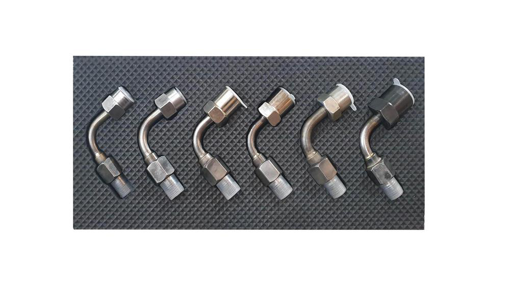 Adaptersats, 6 delar (Delphi, Siemens, Bosch and Denso)