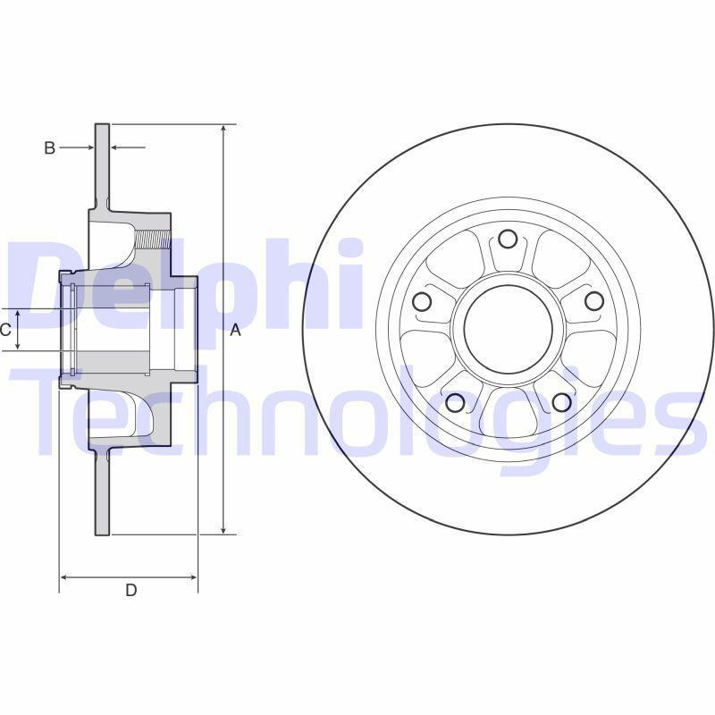 Alternativ bild 0 för Bromsskiva