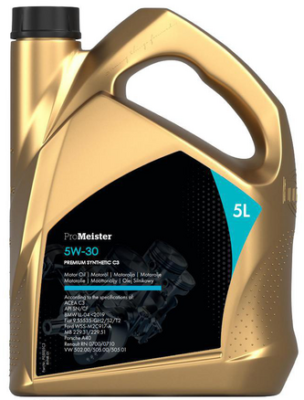 ProMeister Promeister C3 Premium Synthetic 5W-40 Motorolja Dunk 5 l