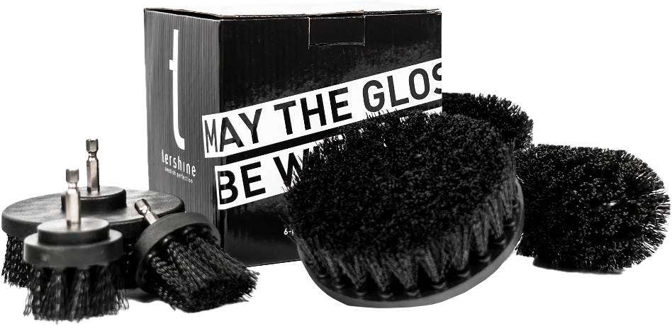 Drill Brushes 6-pack - Hard tershine