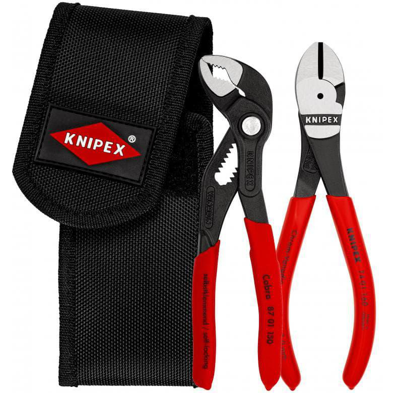 Minitångsats I verktygsbältesväska 1 x 87 01 150, 1 x 74 01 160 Knipex
