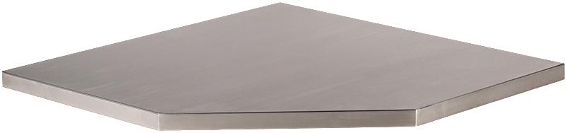 Bänkskiva MSS i rostfritt stål för skåp 47505