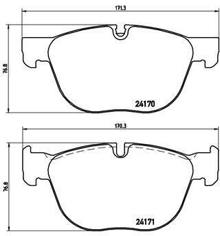 Alternativ bild 0 för Bromsbelägg Brembo