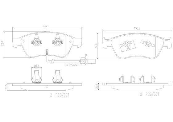 Alternativ bild 0 för Bromsbelägg