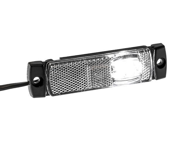 LED Positionsljus Valeryd, vit, reflex 130x32x14, Valeryd