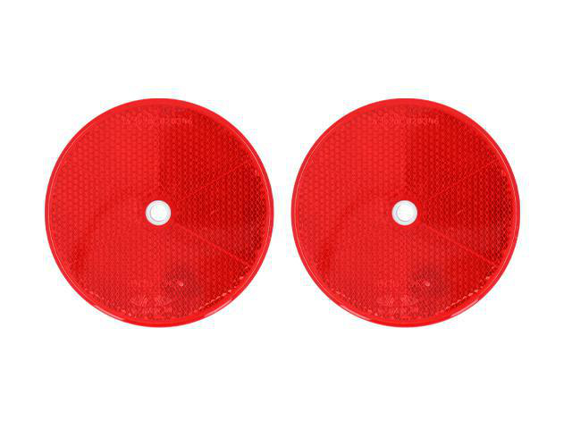 Reflex röd 80mm (2-pack)